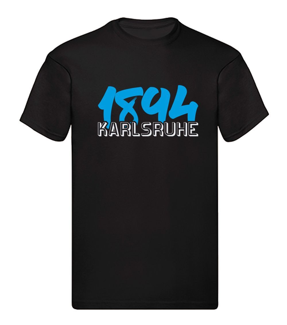 G-graphics T-Shirt 1894 – Karlsruhe (1-tlg) Herren T-Shirt mit einem Motiv für den echten Fan