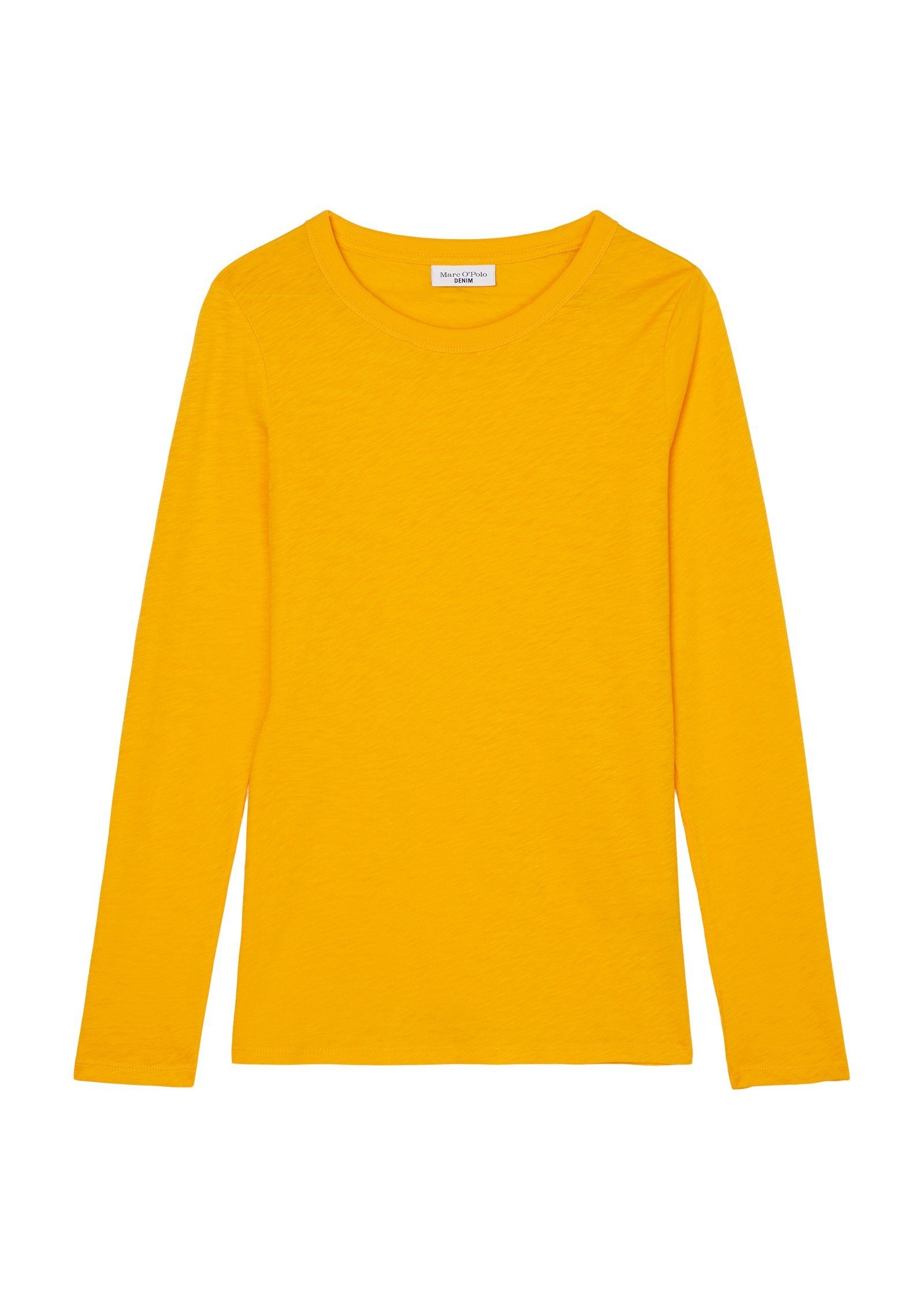 orange Cotton Langarmshirt aus DENIM Marc Organic O'Polo