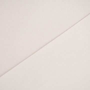 SCHÖNER LEBEN. Stoff Tischdeckenstoff Wachstuch besch. Baumwolle Glitzer uni wollweiß 1,55m, abwaschbar