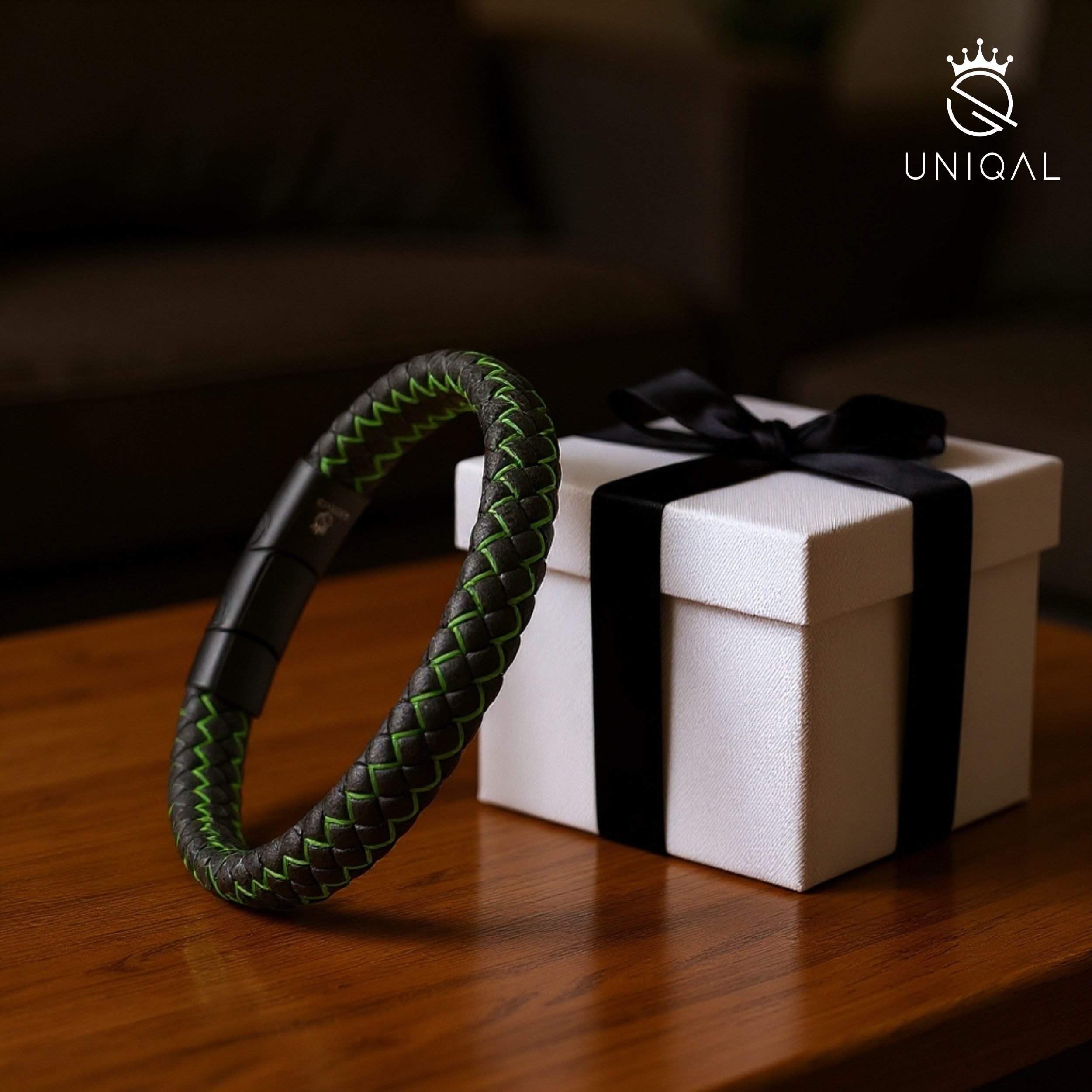 UNIQAL.de Lederarmband "MULTY COLOR" Geflochtenes Echtlederaccessoire mit Magnetverschluss (Edelstahl, Verlängerungsglied, Unisex, klassisches Design), Premium-Qualität – handgefertigt, kombinierbar, sportlich-elegant.