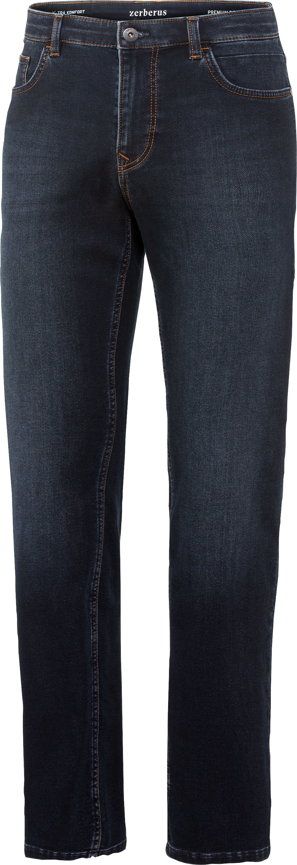 Zerberus 5-Pocket-Hose mit Dehnbund Extra bequemer Jogginghose-Jeans-Mix