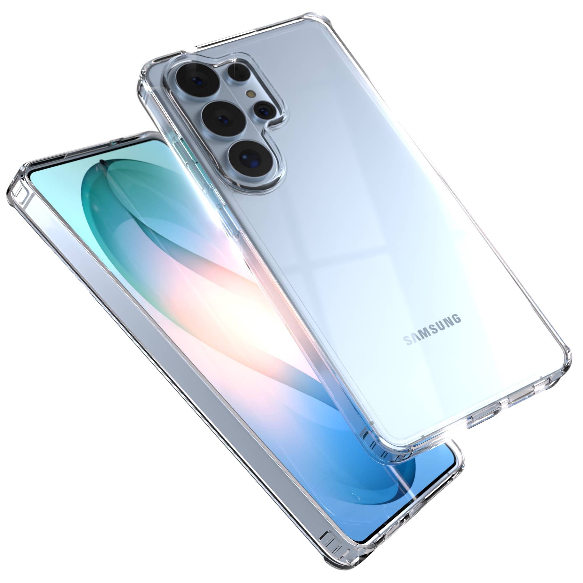 EAZY CASE Handyhülle TPU Hülle für Samsung Galaxy S26 Ultra 6,9 Zoll, Schutzhülle Kameraschutz Silikonhülle Transparent Handyhülle Slimcover