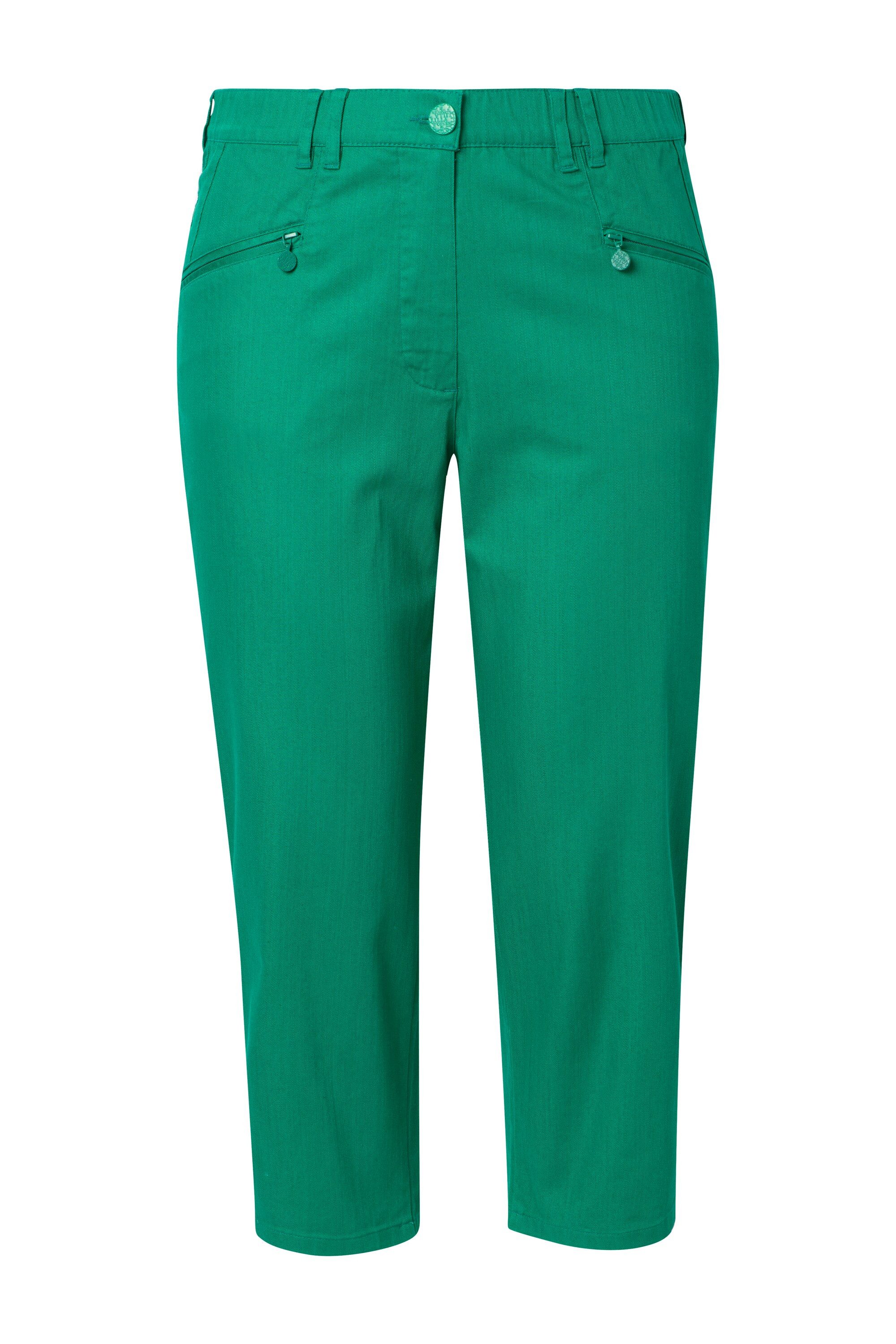 Ulla Popken 7/8-Hose 7/8-Jeans Mony Elastikbund Reißverschlusstaschen