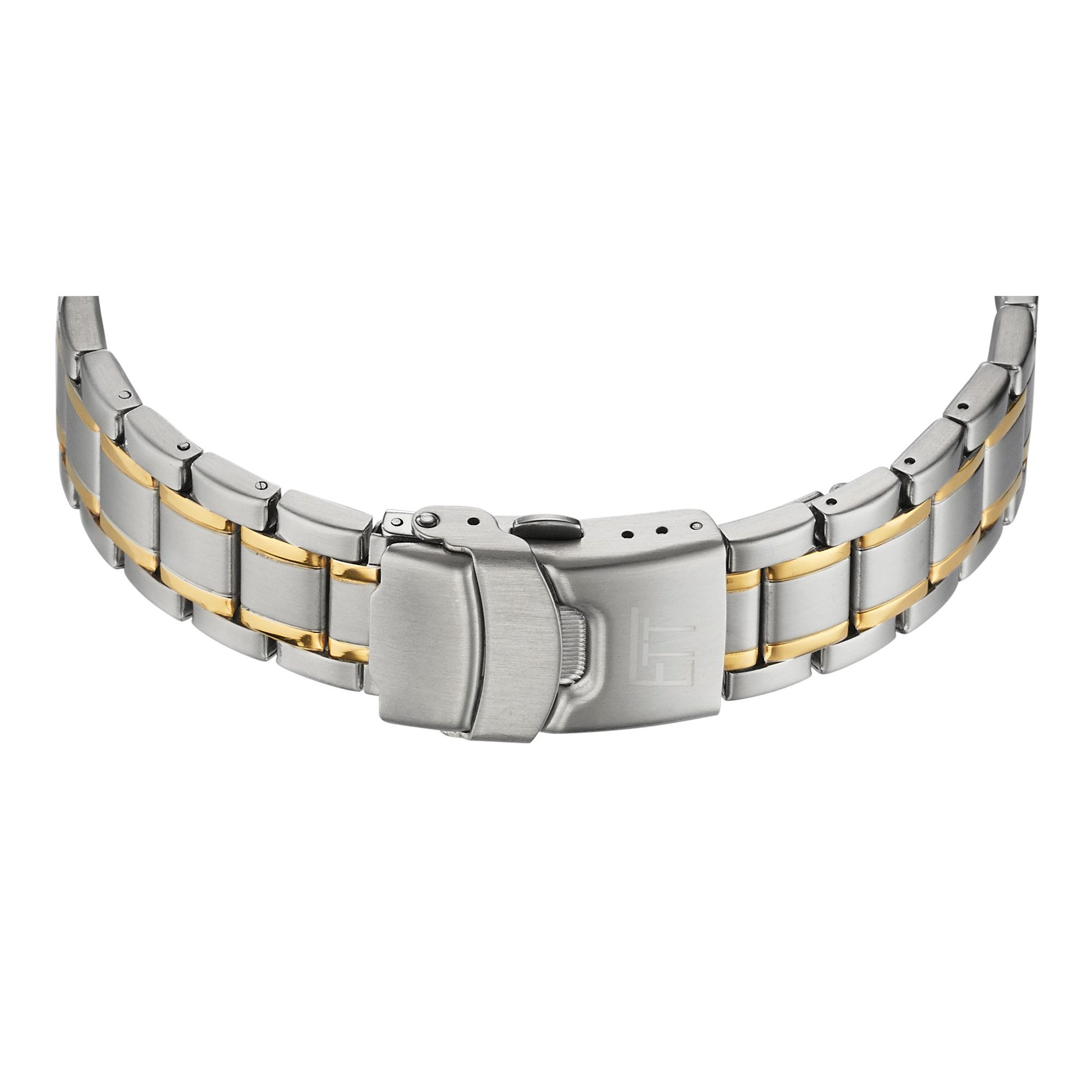 ETT Funkuhr Gobi EGS-11501-42M, Armbanduhr, Solar, Herrenuhr, Edelstahlarmband, analog, digital