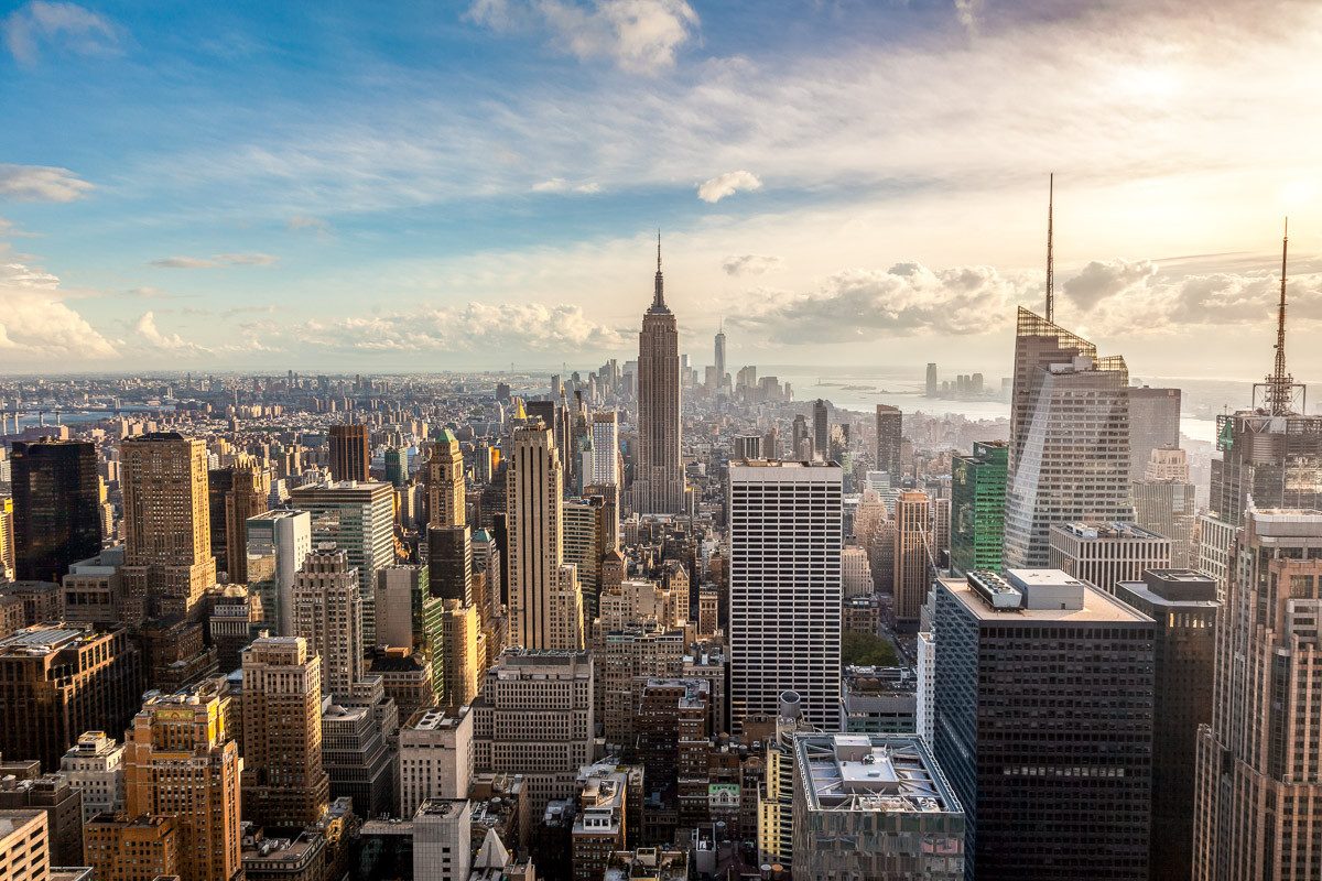 Fototapete VLIES-Tapete Premium "Skyline von New York City"
