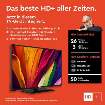 Telefunken D43U551X1CWI LCD-LED Fernseher (108 cm/43 Zoll, 4K Ultra HD, Smart TV, HDR, Triple-Tuner, Dolby Atmos, 6 Monate HD+ inkl)