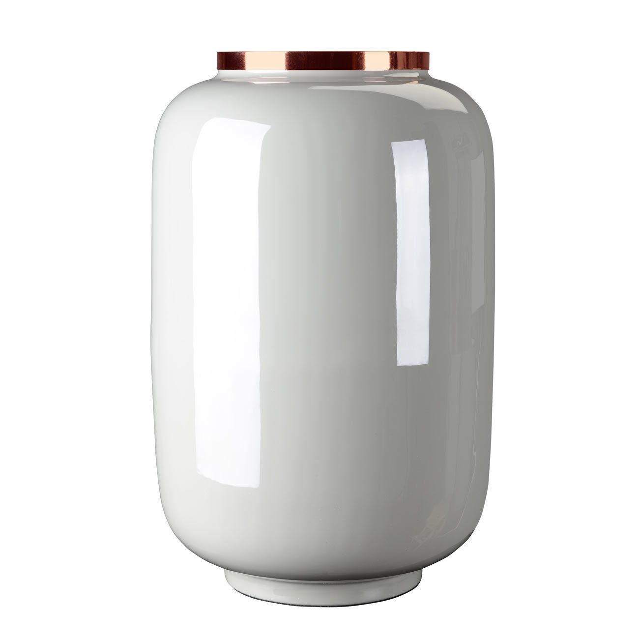 Giftcompany Bodenvase (1 Artikel), Saigon Vase L, hellgrau/kupferfarben. € 149,00