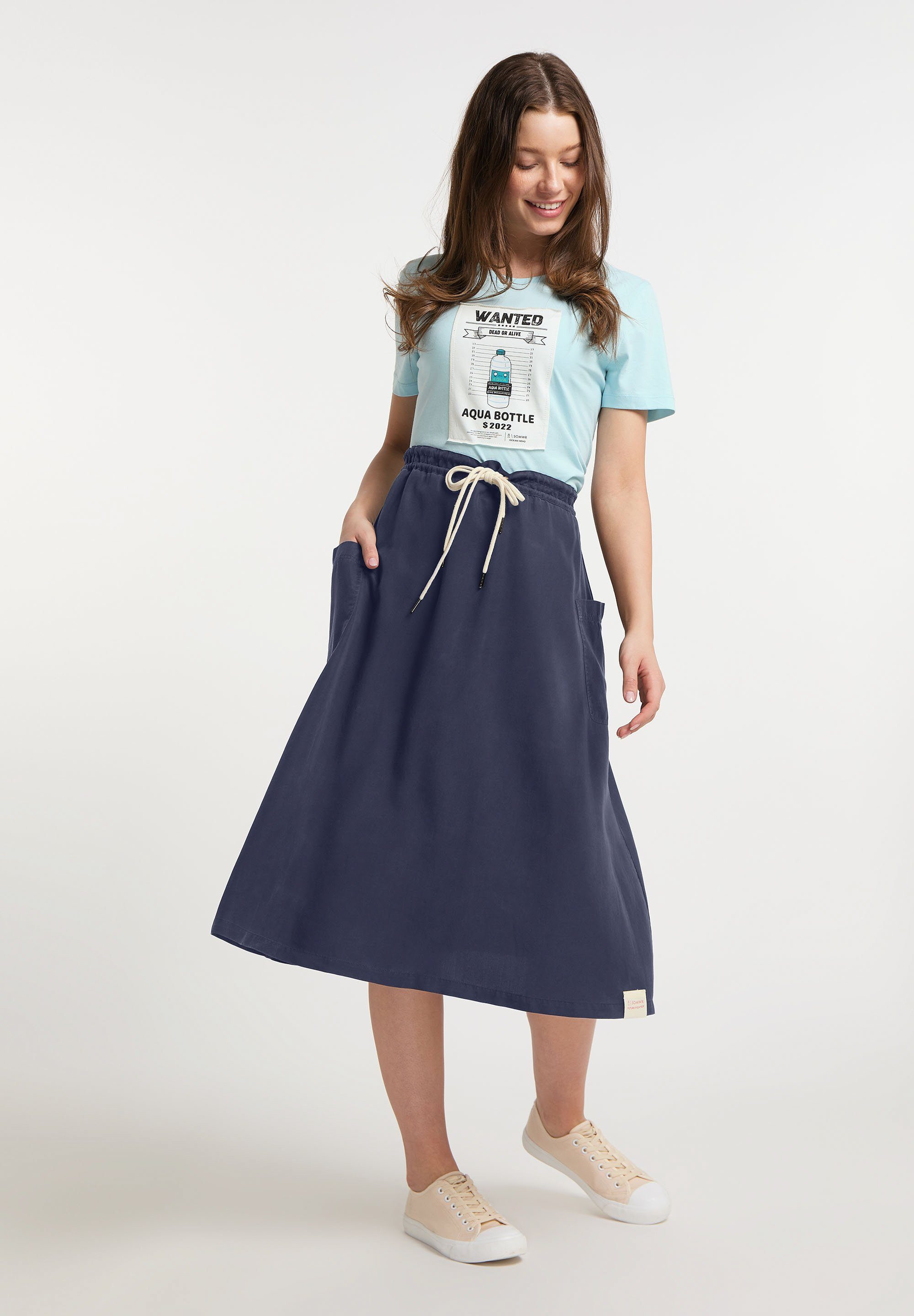 Damen Röcke SOMWR Sommerrock Skirt With Sidepockets 1 Mangrove gepflanzt / 1,1 kg Strand Plastik eingesammelt