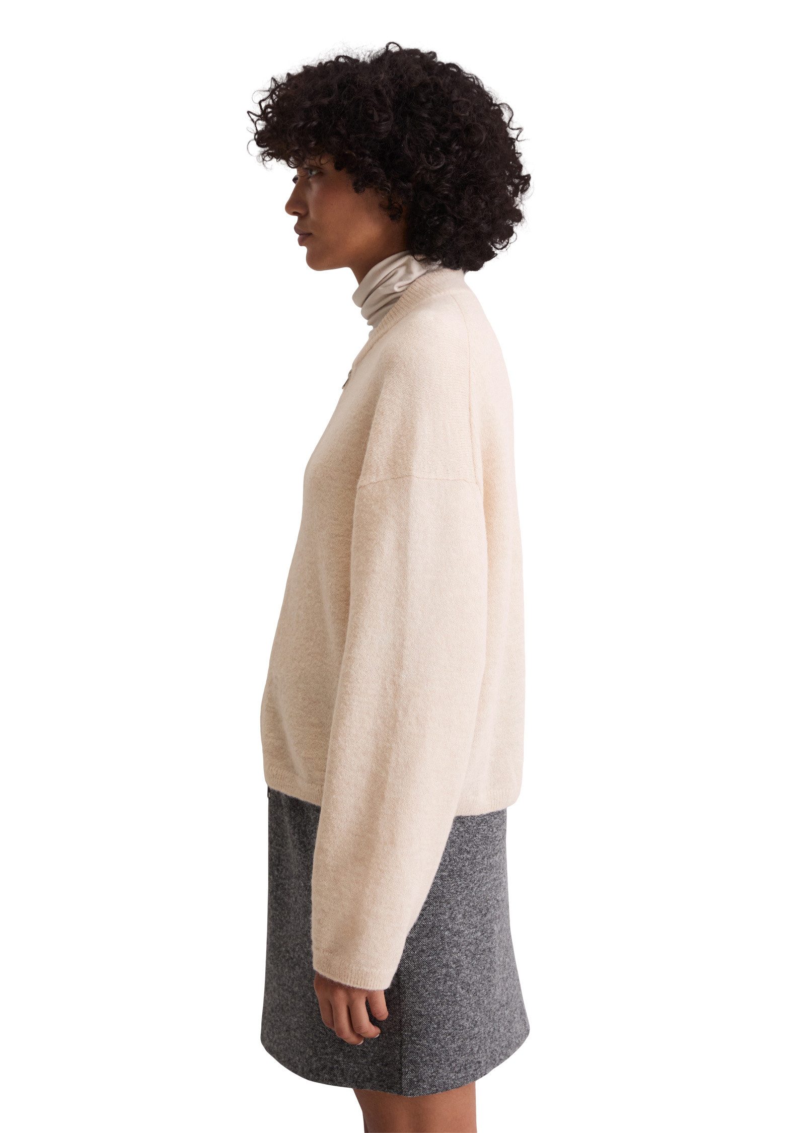 Marc O'Polo Cardigan aus Schurwolle-Alpakawolle-Mix günstig online kaufen