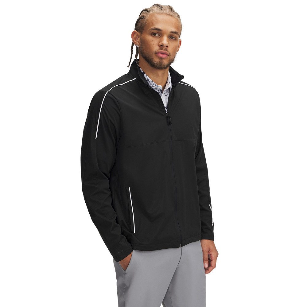 Under Armour® Windbreaker Under Armour Golf Windjacke Drive Schwarz-Weiß Herren