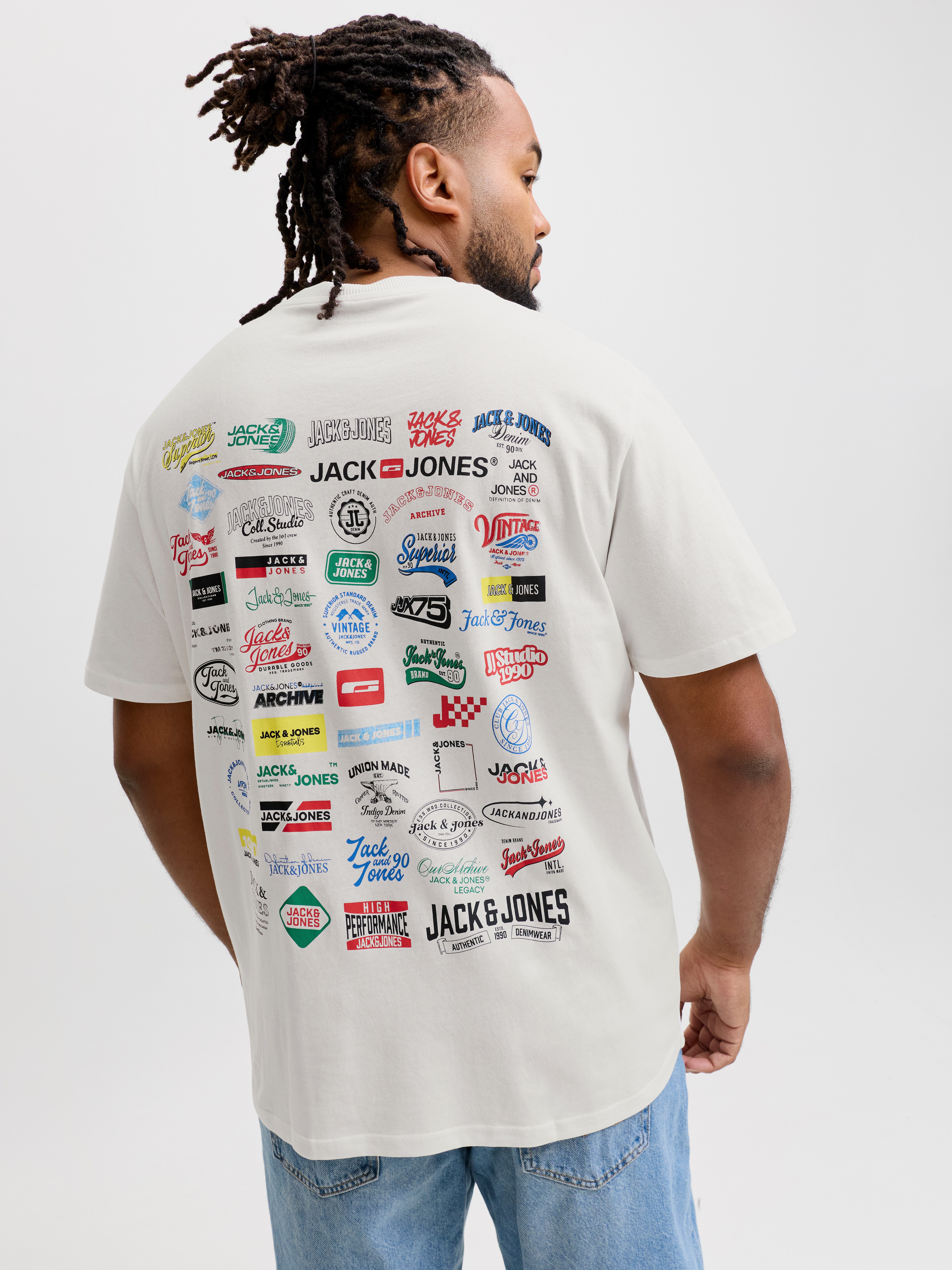 Jack & Jones PlusSize T-Shirt JJLEGACY TEE SS CREW NECK PLS Baumwolle, locker geschnitten – Bild 2 von 5
