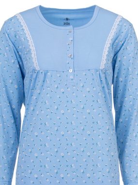 zeitlos Nachthemd Nachthemd Langarm - Gänseblümchen