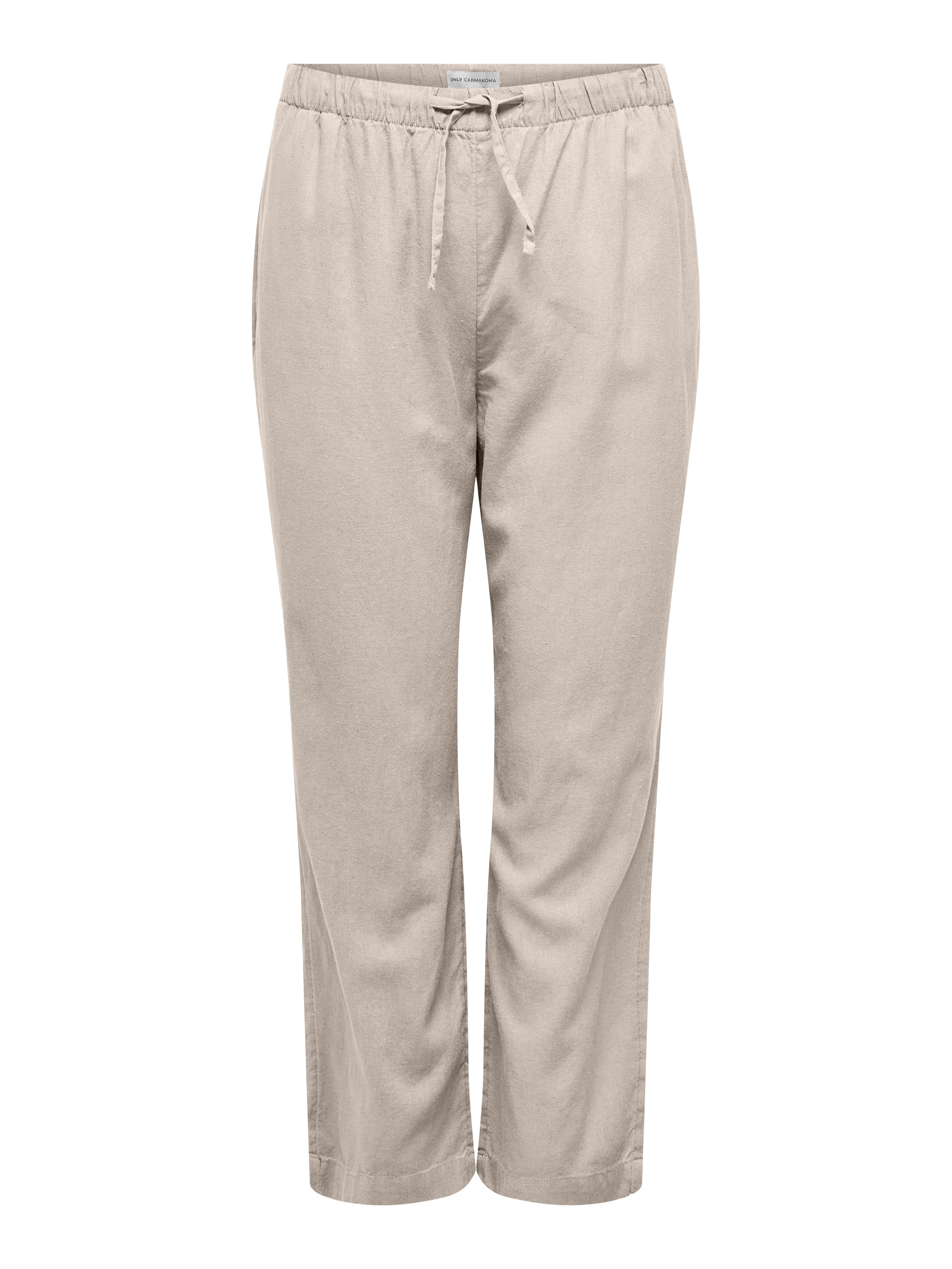 ONLY CARMAKOMA Leinenhose CARCARO MW LINEN BL PULL-UP PANT TLR Sommerhose günstig online kaufen