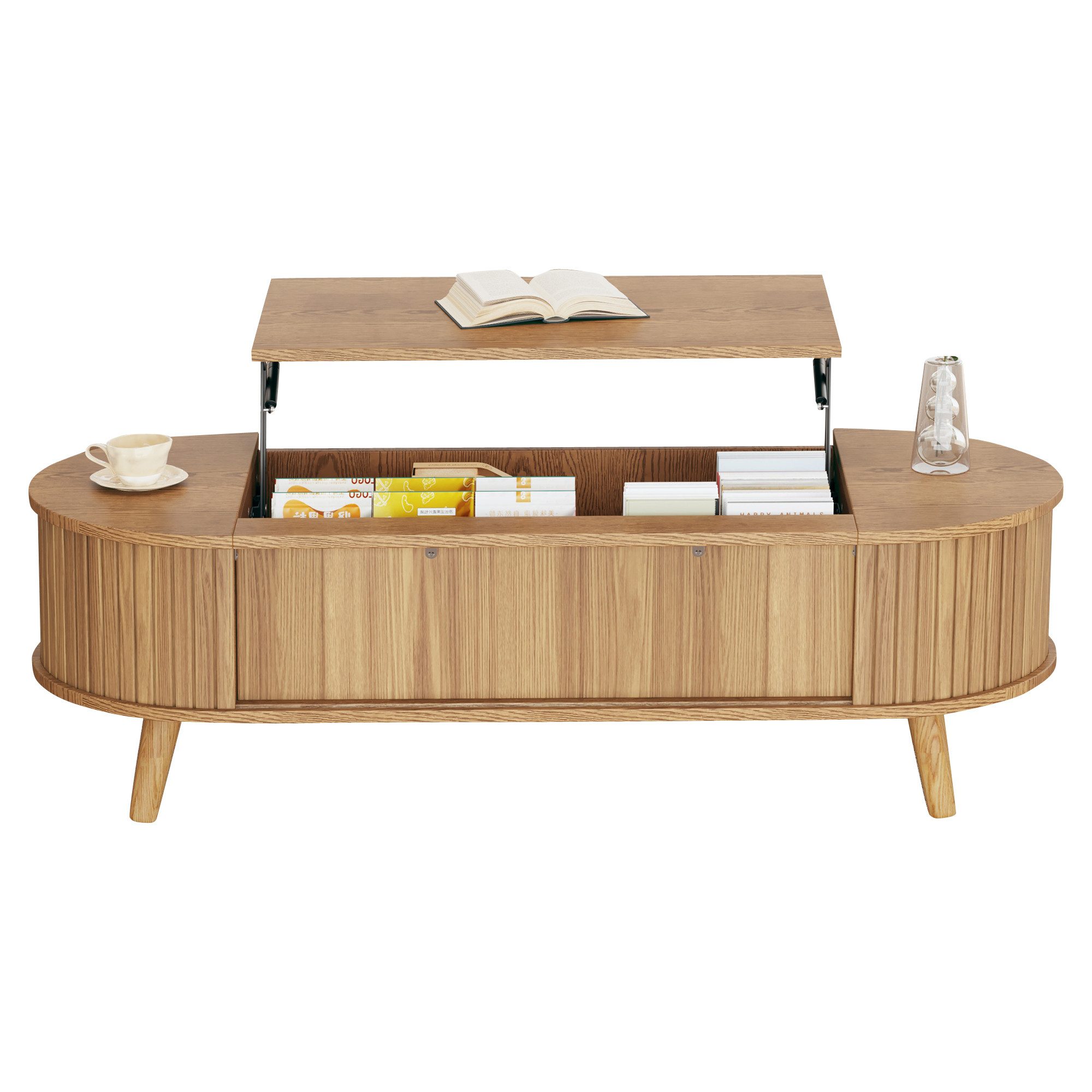 KLAM HOME Couchtisch Höhenverstellbarer Couchtisch mit günstig online kaufen