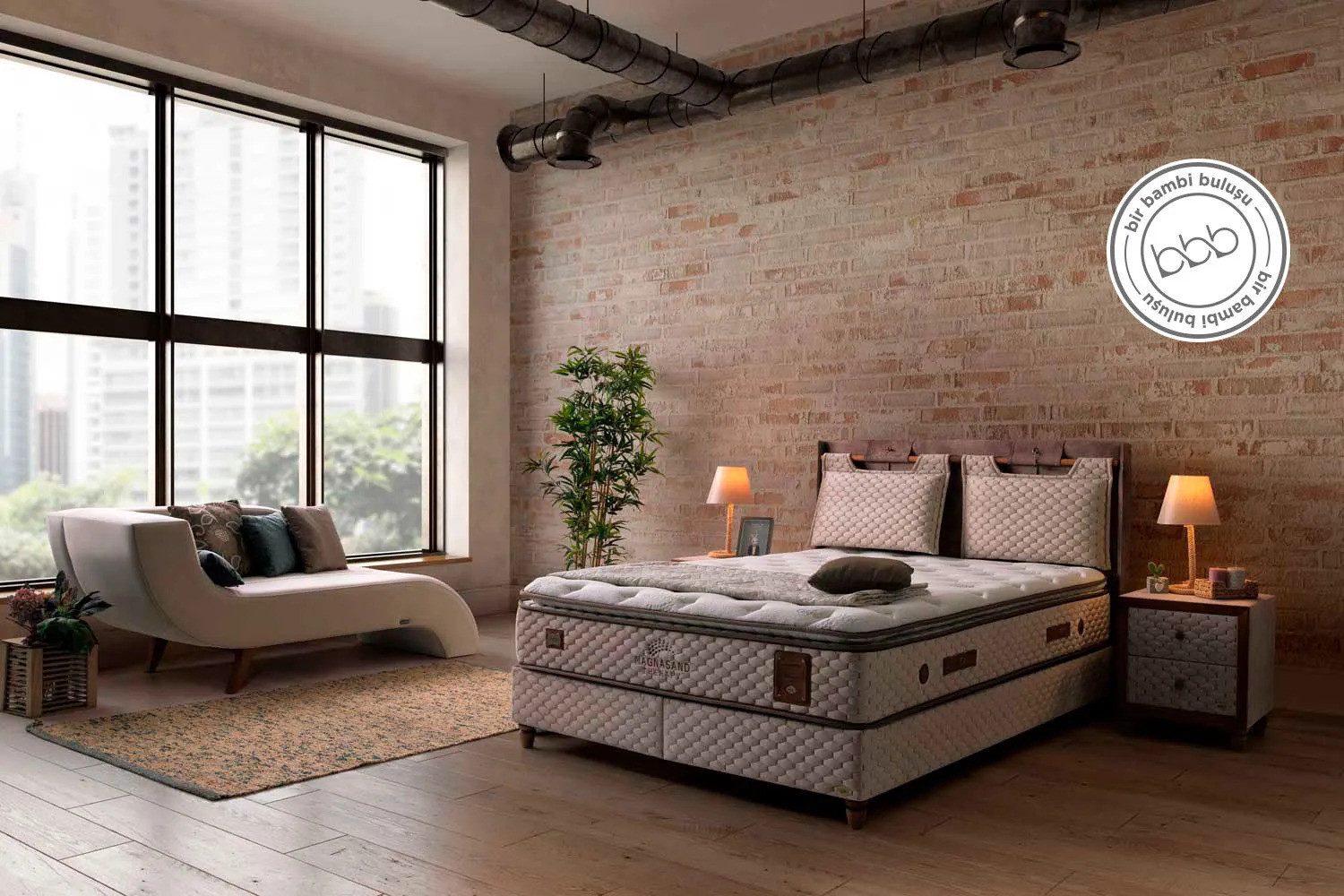 Bermo Home Boxspringbett Bambi Magnasand Therapy