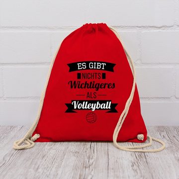 Shirtracer Turnbeutel Es gibt nichts Wichtigeres als Volleyball, Volleyball Geschenke