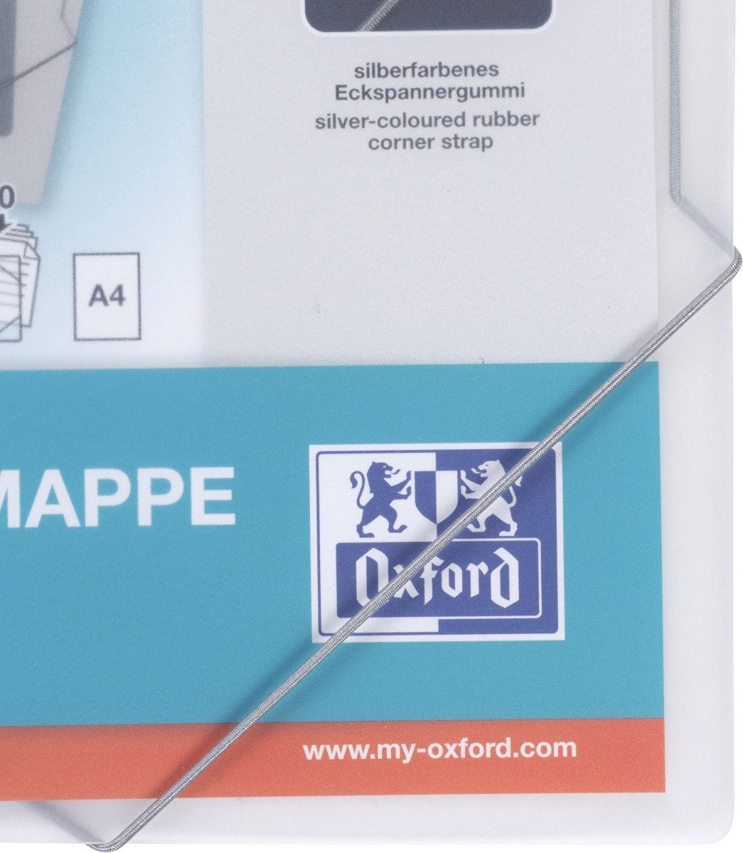 OXFORD Fächermappe Eckspanner PP 0,5mm A4 farblos transluzent