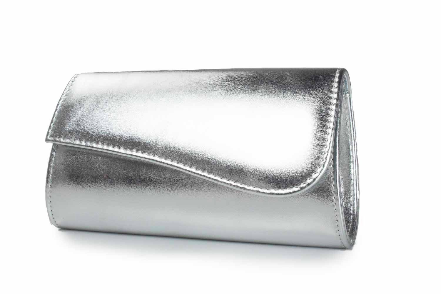 White Lady Clutch Juliette - Metallic Handtasche