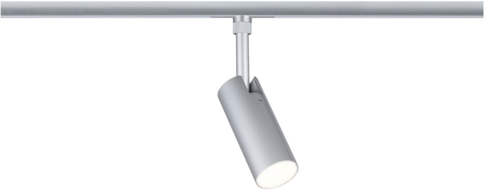 Paulmann Schienensystem-Leuchten URail Spot Tubo 1x4W 2700-4000K 230V, Farbsteuerung, Farbwechsel, Memoryfunktion, mehrere Helligkeitsstufen, LED fest integriert, Farbwechsler, 3-Step-Dim
