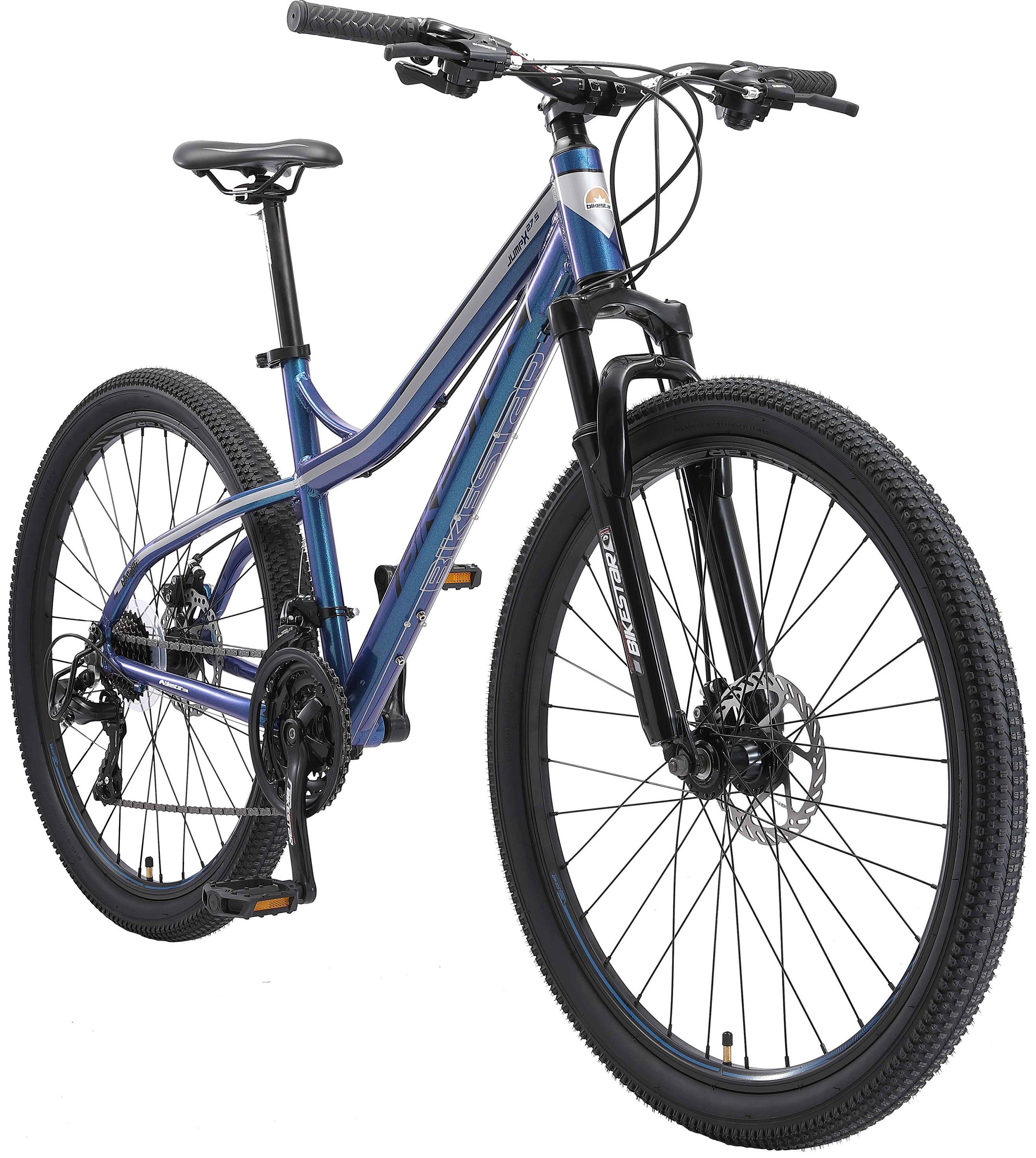 Bikestar Mountainbike, 21 Gang Shimano RD-TY300 Schaltwerk, Kettenschaltung, für Damen und Herren, Kettenschaltung
