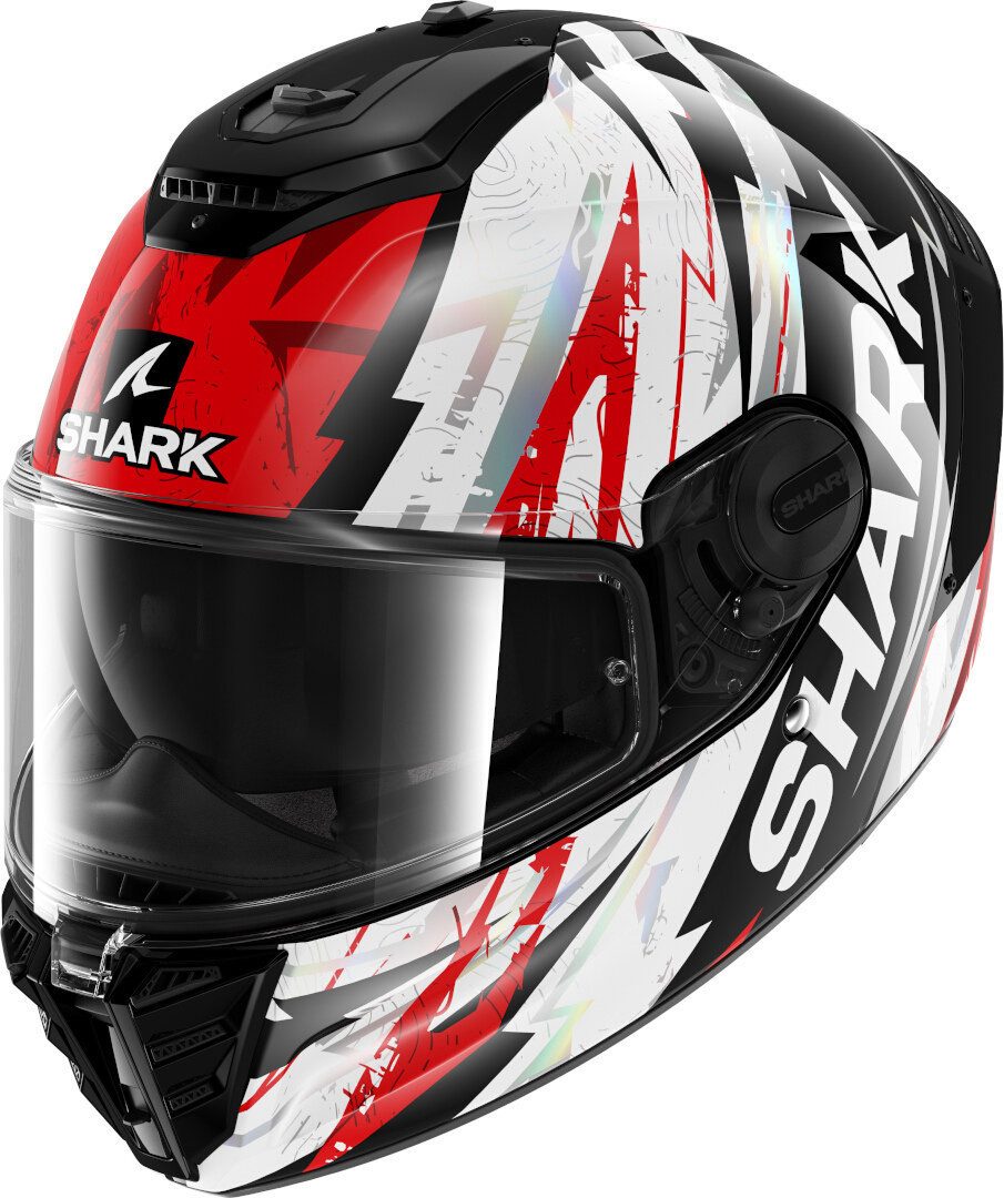 SHARK HELMETS Motorradhelm SHARK SPARTAN RS HIBLOT KRU, Black Red Chrome, Gr. M