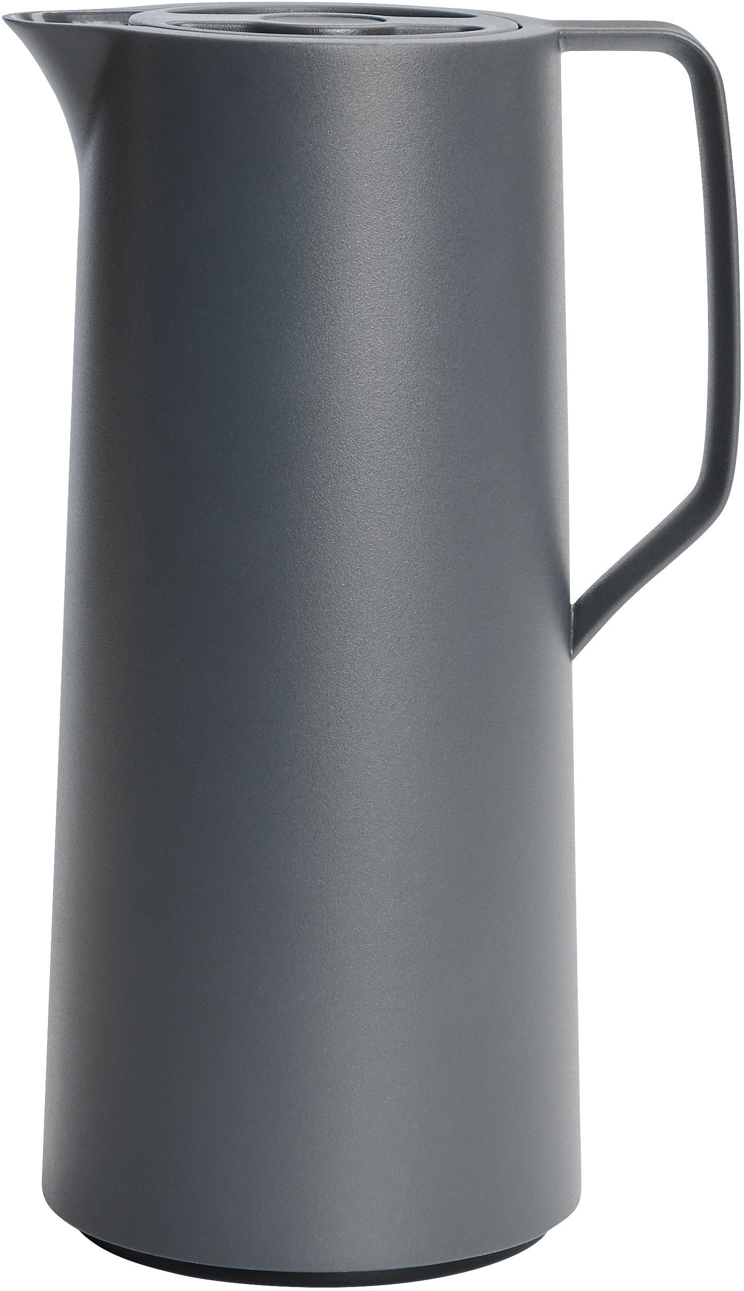 Emsa Isolierkanne Motiva, 1 l, (1-St), Quick-Press-Deckel, Einhandbedienung, 12h warm/24h kalt, Glaskolben