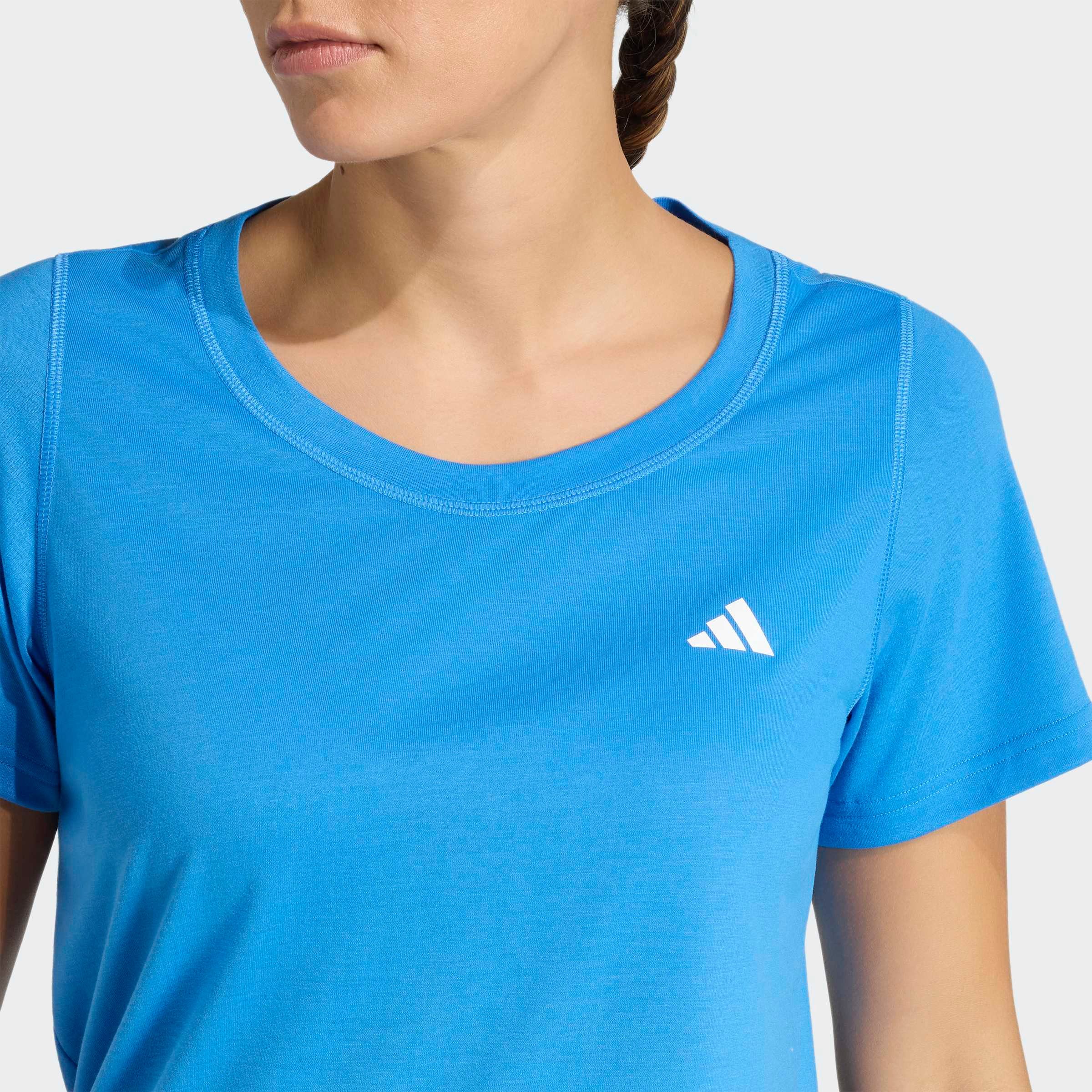 adidas Performance T-Shirt WORKOUT ESSENTIALS MIT TIEFEM AUSSCHNITT für sportliche Looks im Alltag und beim Training, ohne Verschluss