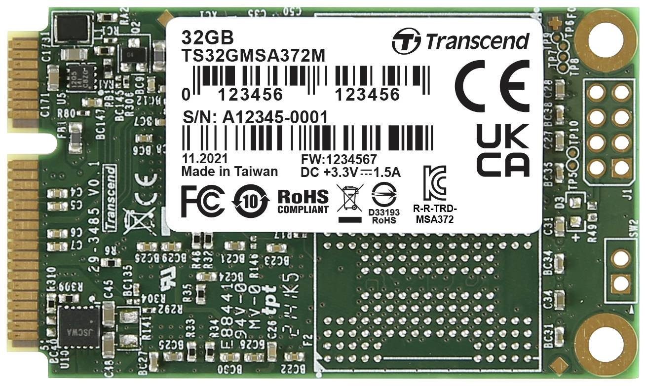 Transcend TRANSCEND MSA372M SSD 32GB SSD-Festplatte