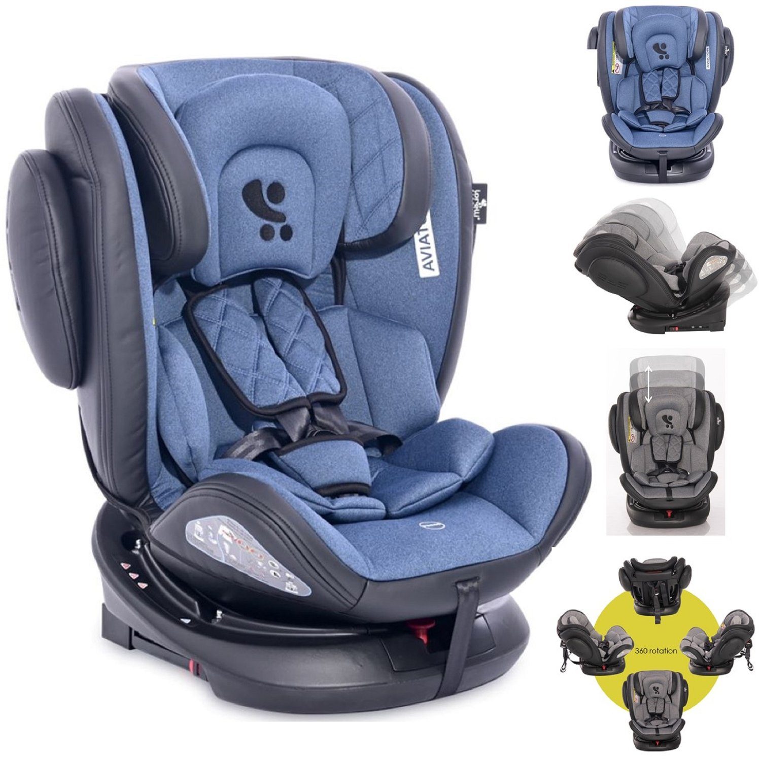 Lorelli Autokindersitz Kindersitz Aviator SPS Isofix Gruppe 0+/1/2/3 ...