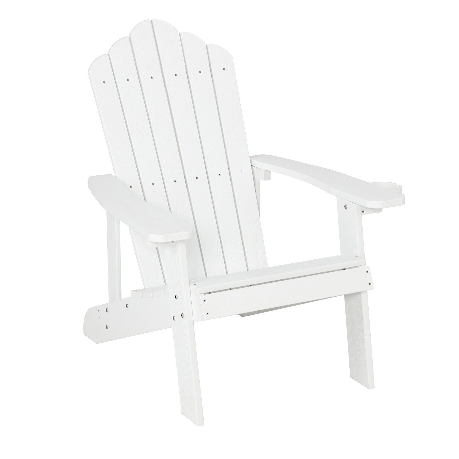 KOMFOTTEU Gartenstuhl Adirondack Stuhl mit Getränkehalter, günstig online kaufen