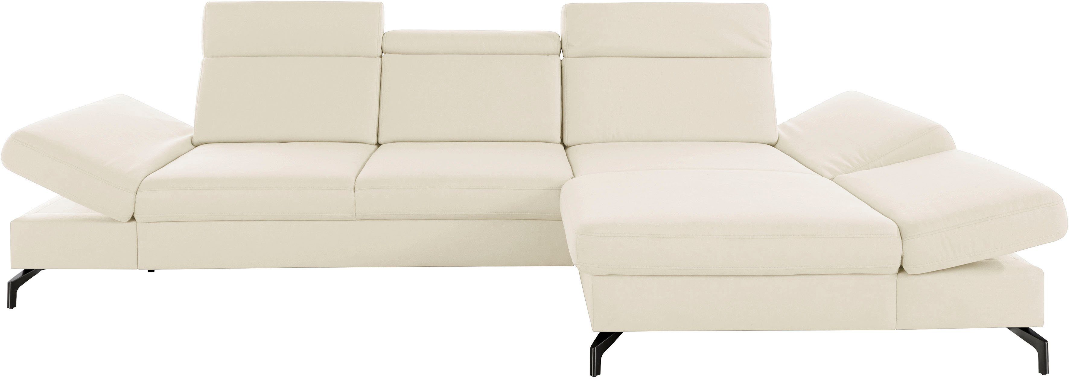 sit&more Ecksofa Brisbane L-Form, Fußhöhe 12 günstig online kaufen