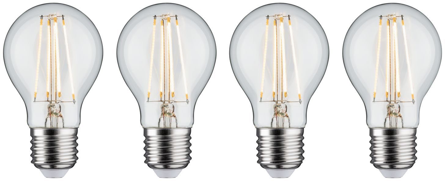 Paulmann LED-Leuchtmittel 4er Pack 7,5W E27 3step dimmbar, E27, 4 St.,  Warmweiß | Leuchtmittel