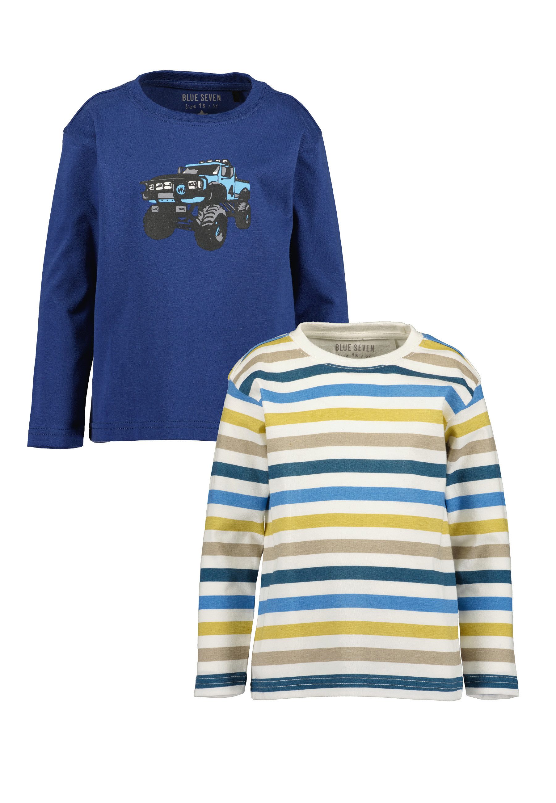 Blue Seven Langarmshirt mit Frontmotiv oder im Ringel-Look