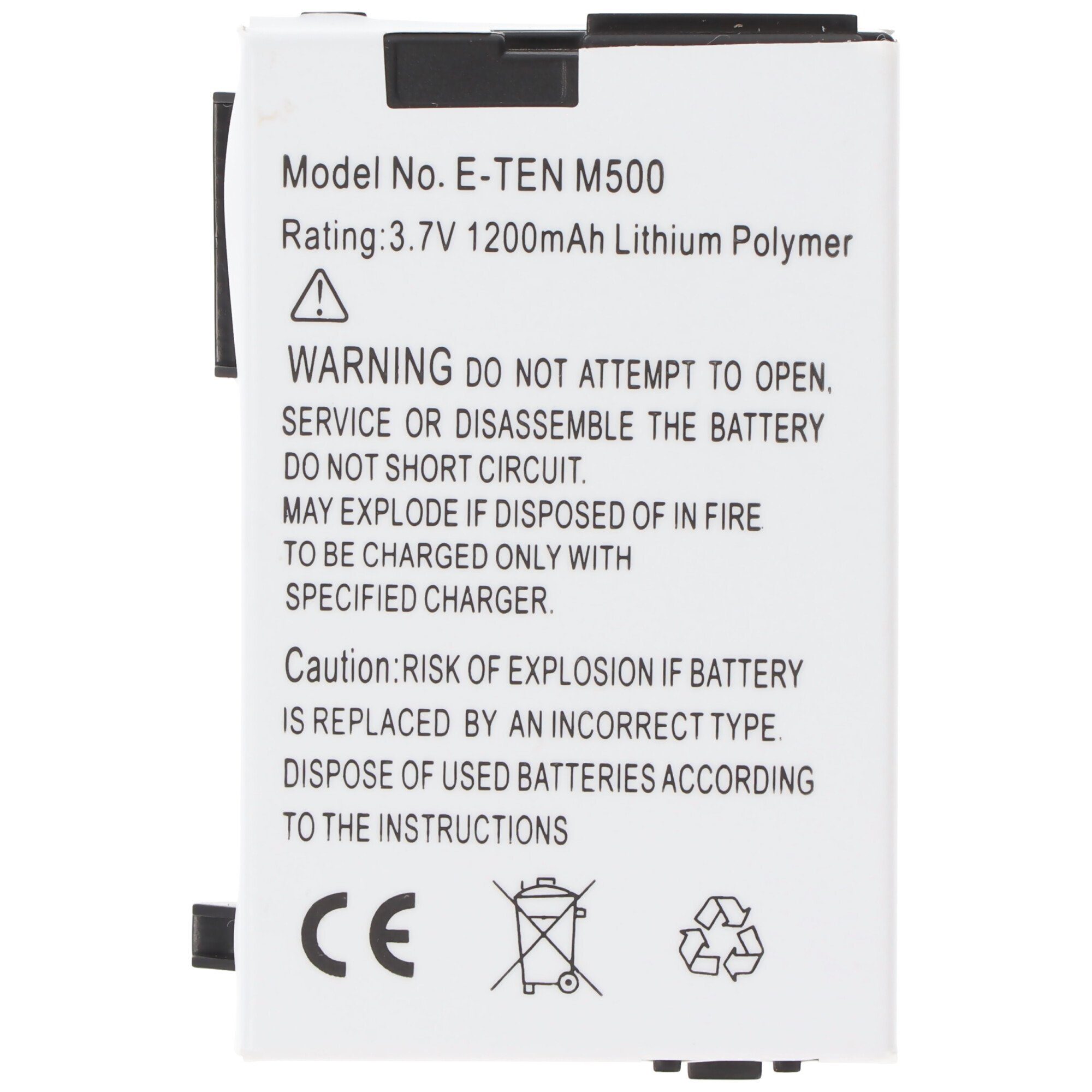 1440 AccuCell M600 Akku Akku E-TEN (3,7 mAh V) Typhoon MyGuide für M500, AccuCell passend