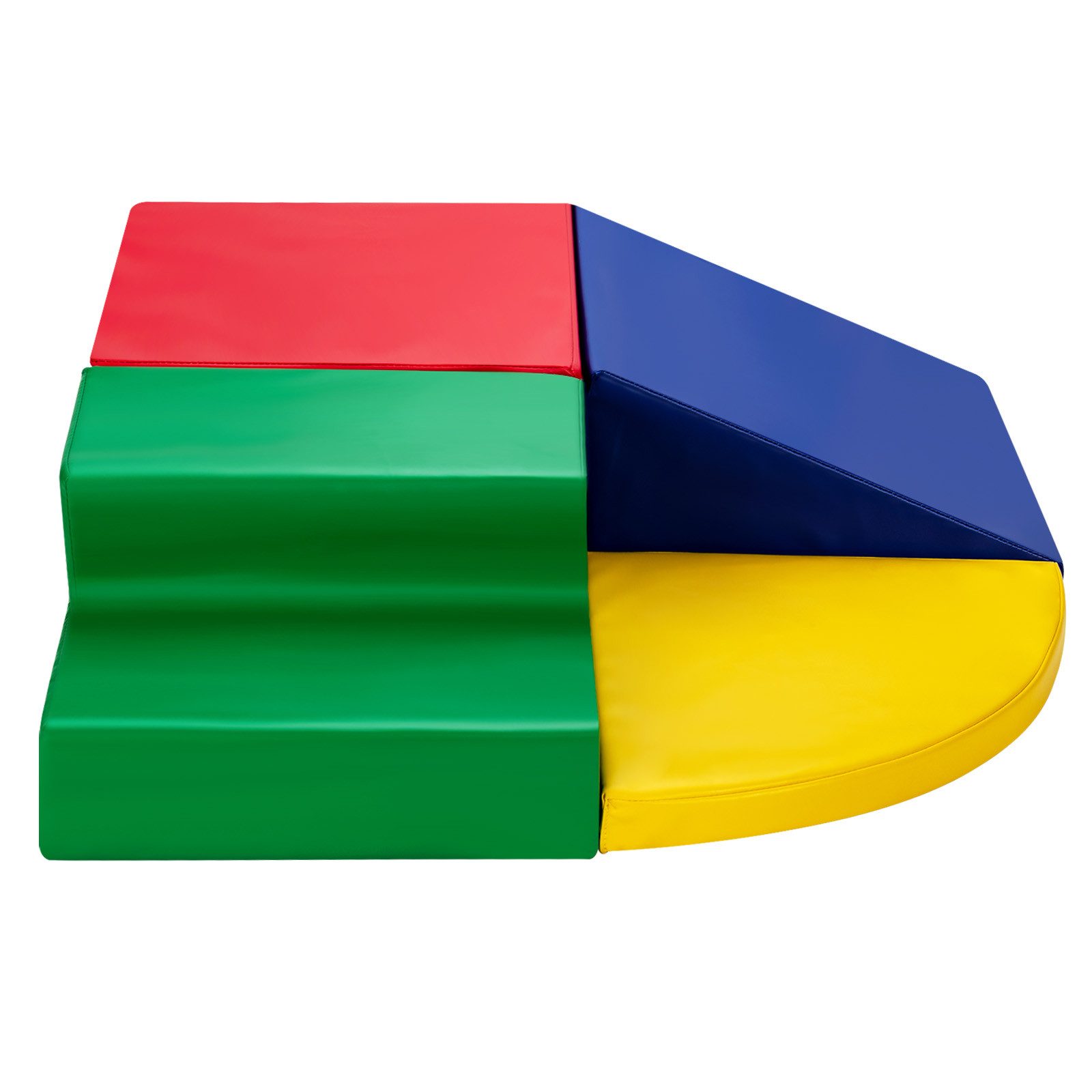 COSTWAY Schaumstoffbausteine Spielbausteine, (4 St), zum Klettern, aus Schaumstoff, mit Klettverschluss