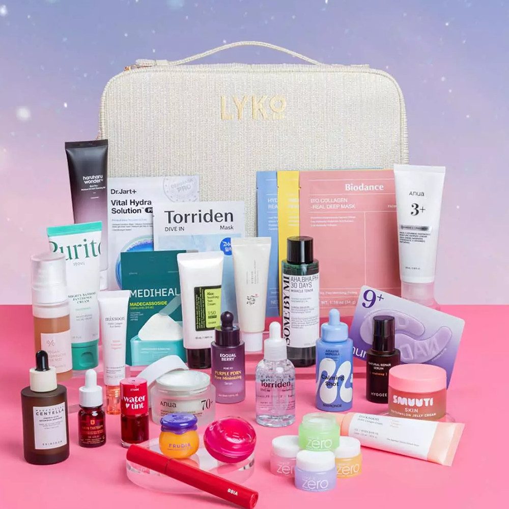 LYKO Adventskalender Lyko The K-alendar Adventskalender 2026 K-Beauty (24-tlg), Limitierter K-Beauty Adventskalender mit 24 Pflege-Highlights