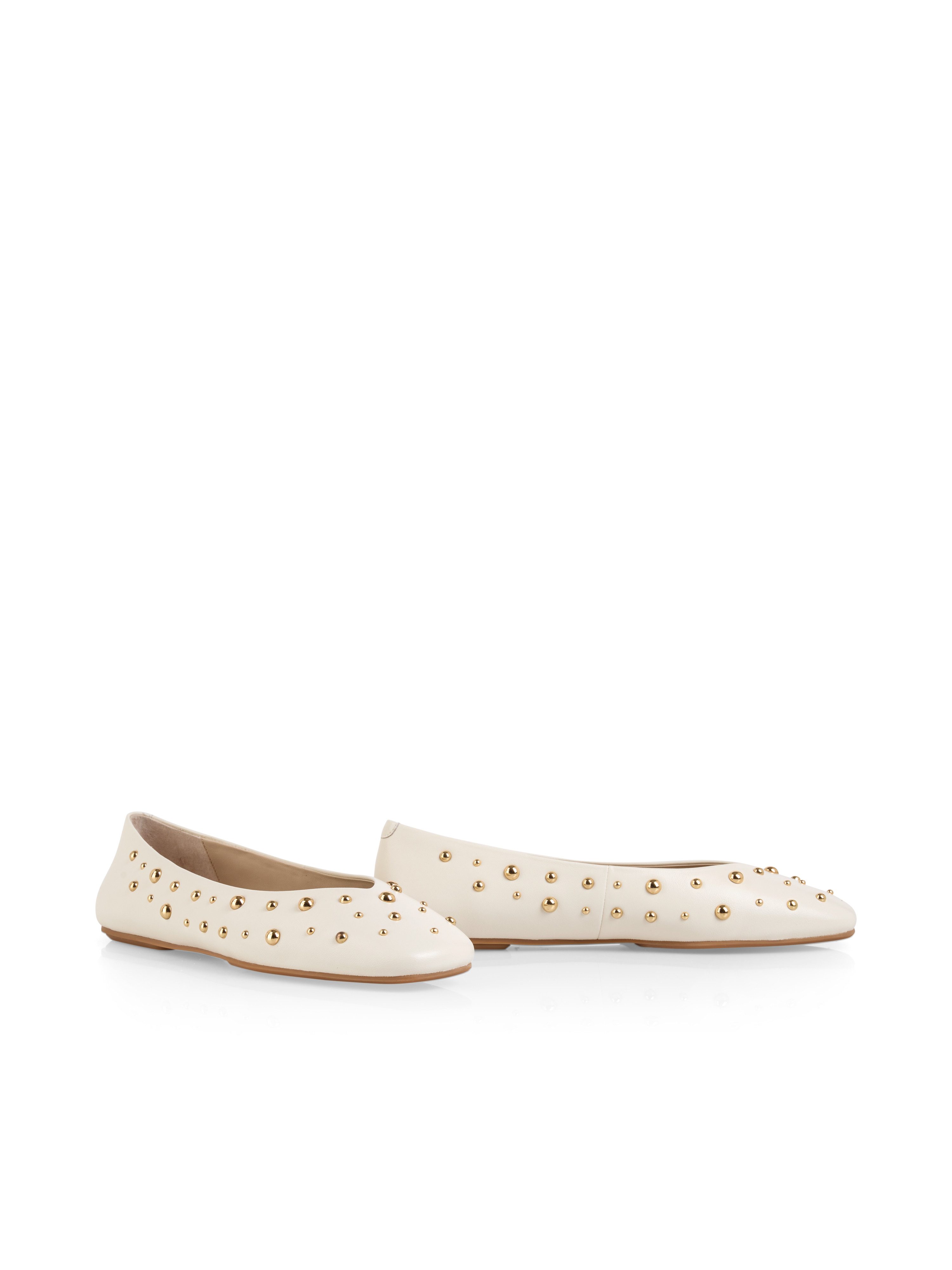 Marc Cain Collections Ballerina Flats, Slipper, Schlupfschuh mit glänzenden Nieten verziert