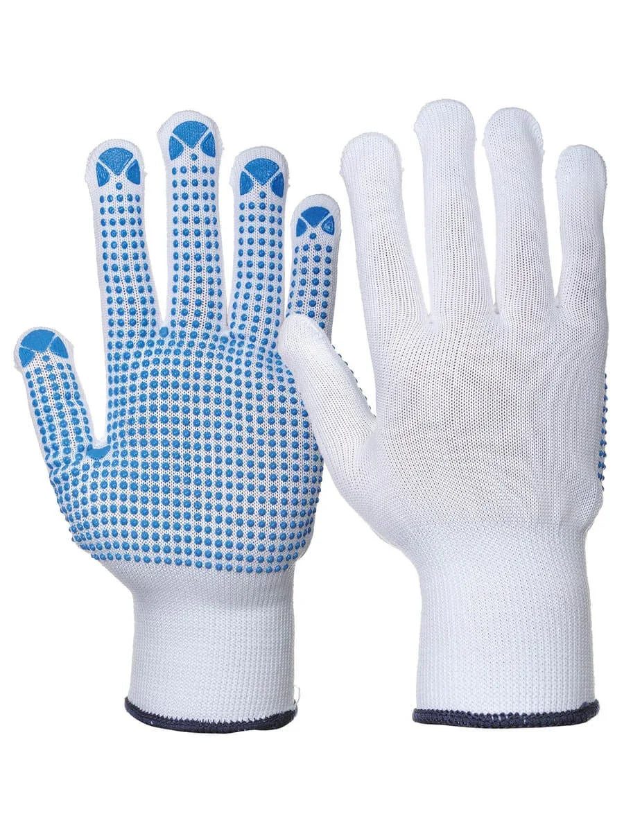 Portwest Arbeitshandschuhe Portwest PVC Noppen-Handschuh A110 Schwarz