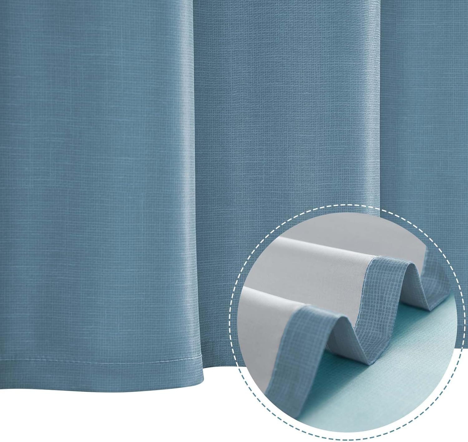 Agger Duschvorhang 180x180 cm Badewanne Waschbar Textil Shower Curtains – Bild 4 von 5