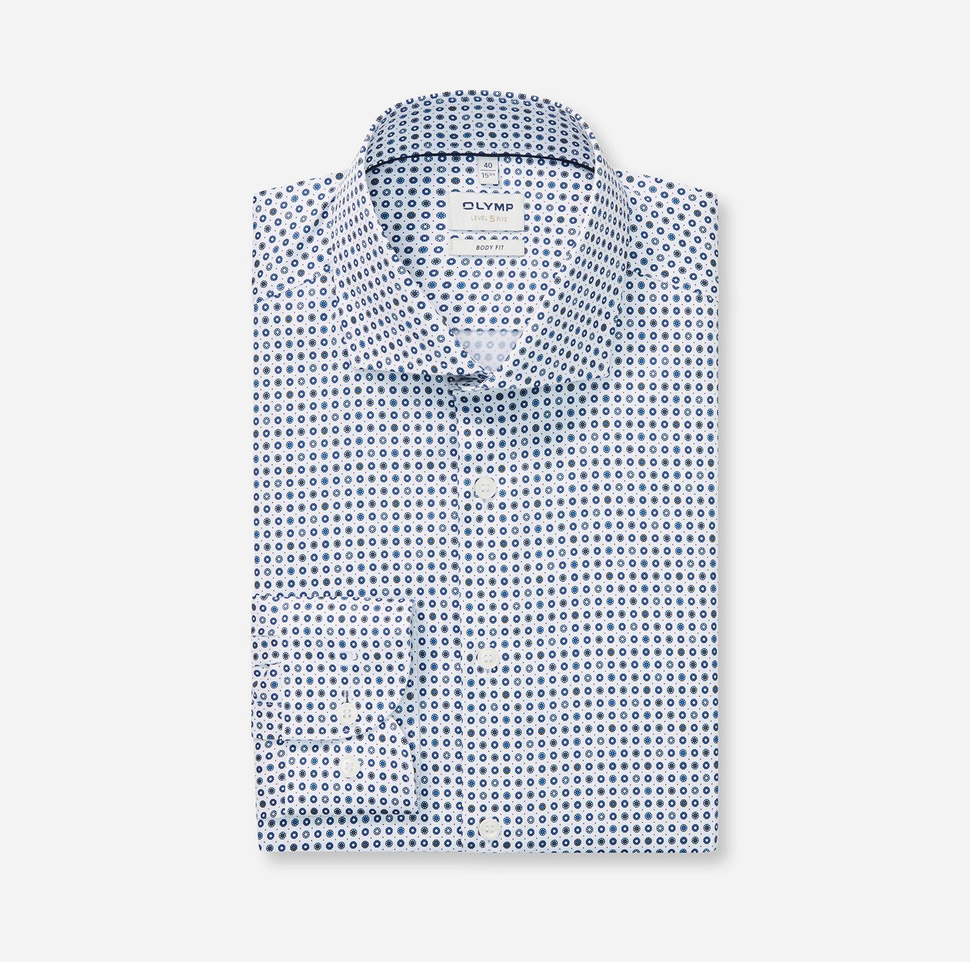 OLYMP Langarmhemd Level 5 Royal-Kentkragen, body fit, Businesshemd, extra l günstig online kaufen
