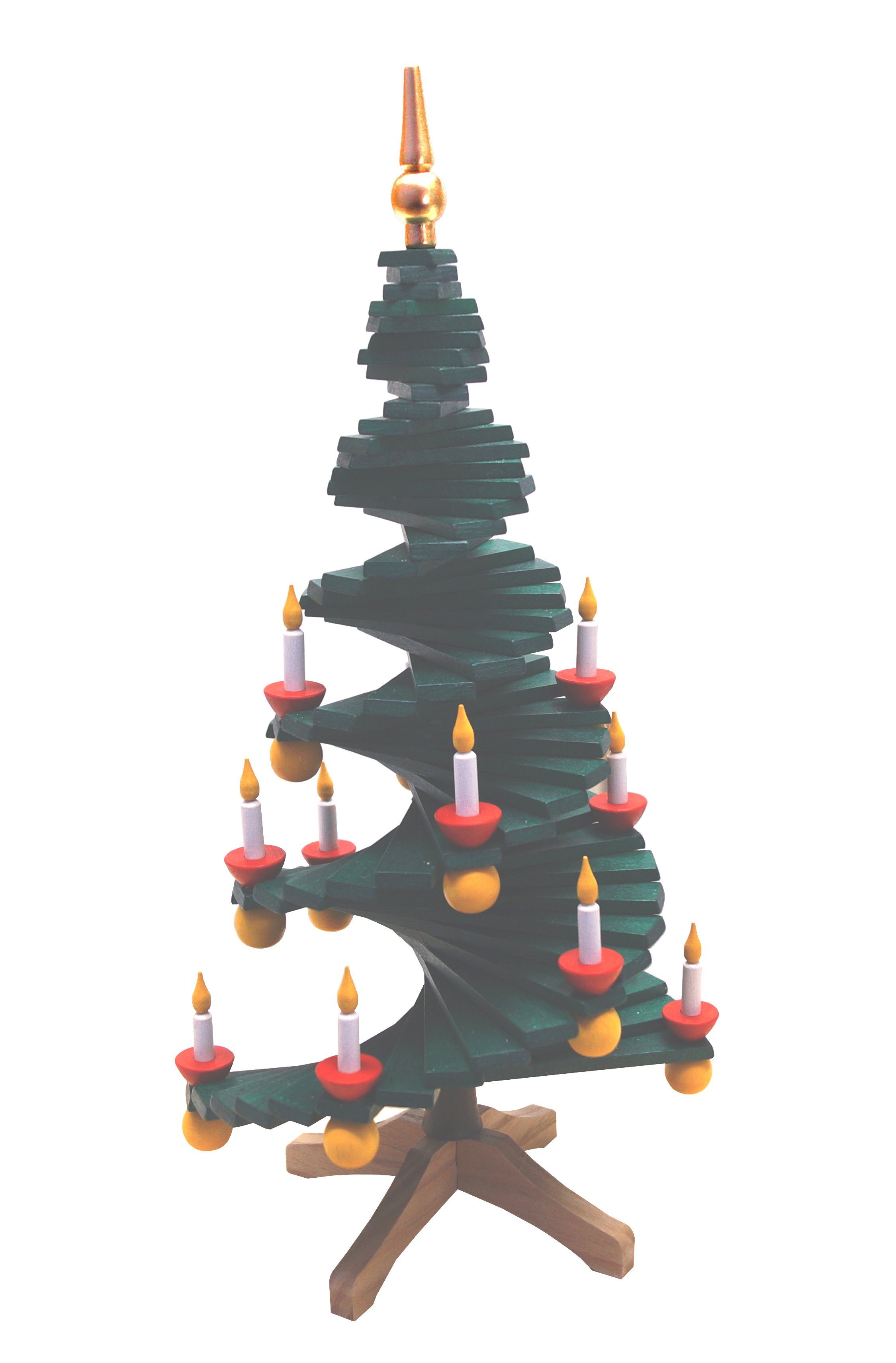 mit stufenförmig Holzbaum Günther und Spielwarenmacher Weihnachtsfigur Kerzen, Ständer Stufen, mit e.K. Christbaum