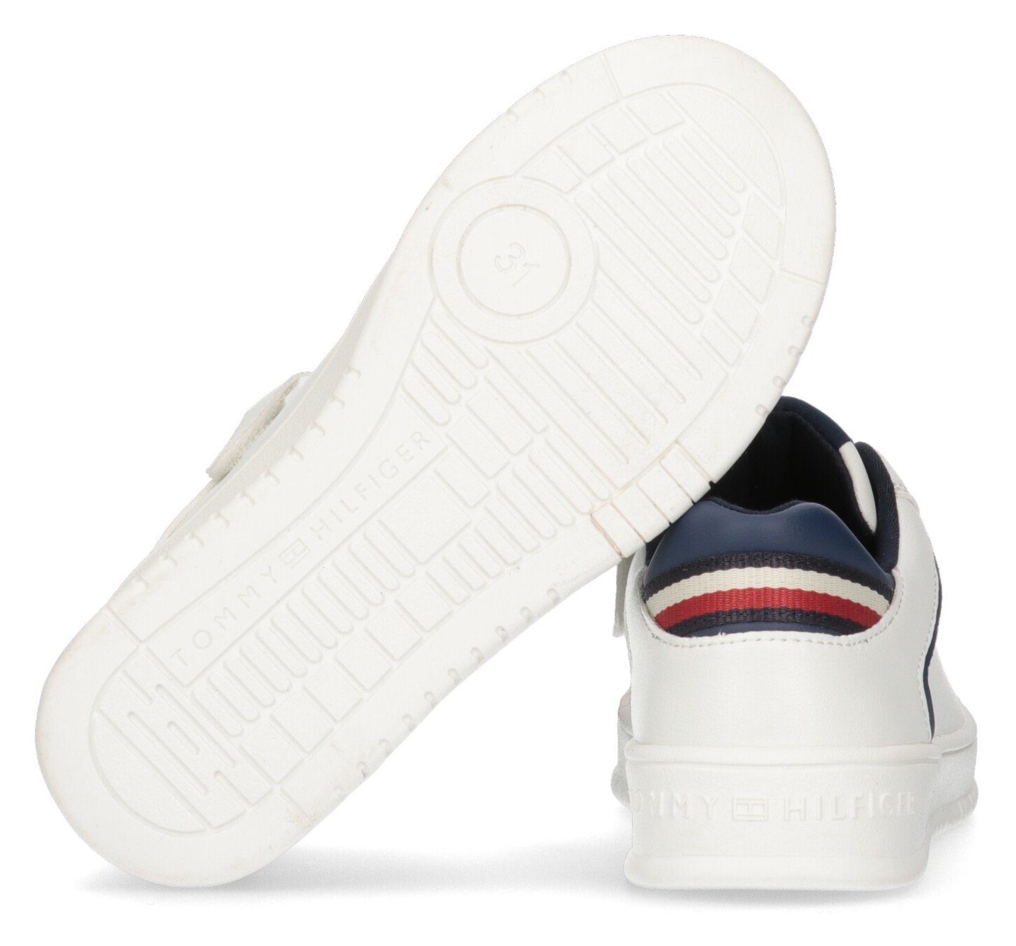 Look SNEAKER im Retro Sneaker Tommy LOW Hilfiger CUT LACE-UP WHITE OFF