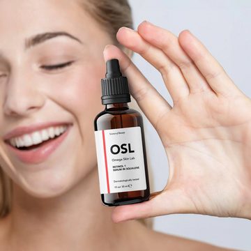 OSL Omega Skin Lab Gesichtsserum Retinol 1 in Squalen-Serum 30 ml – freundliches Anti-Aging-Retinol-Ser
