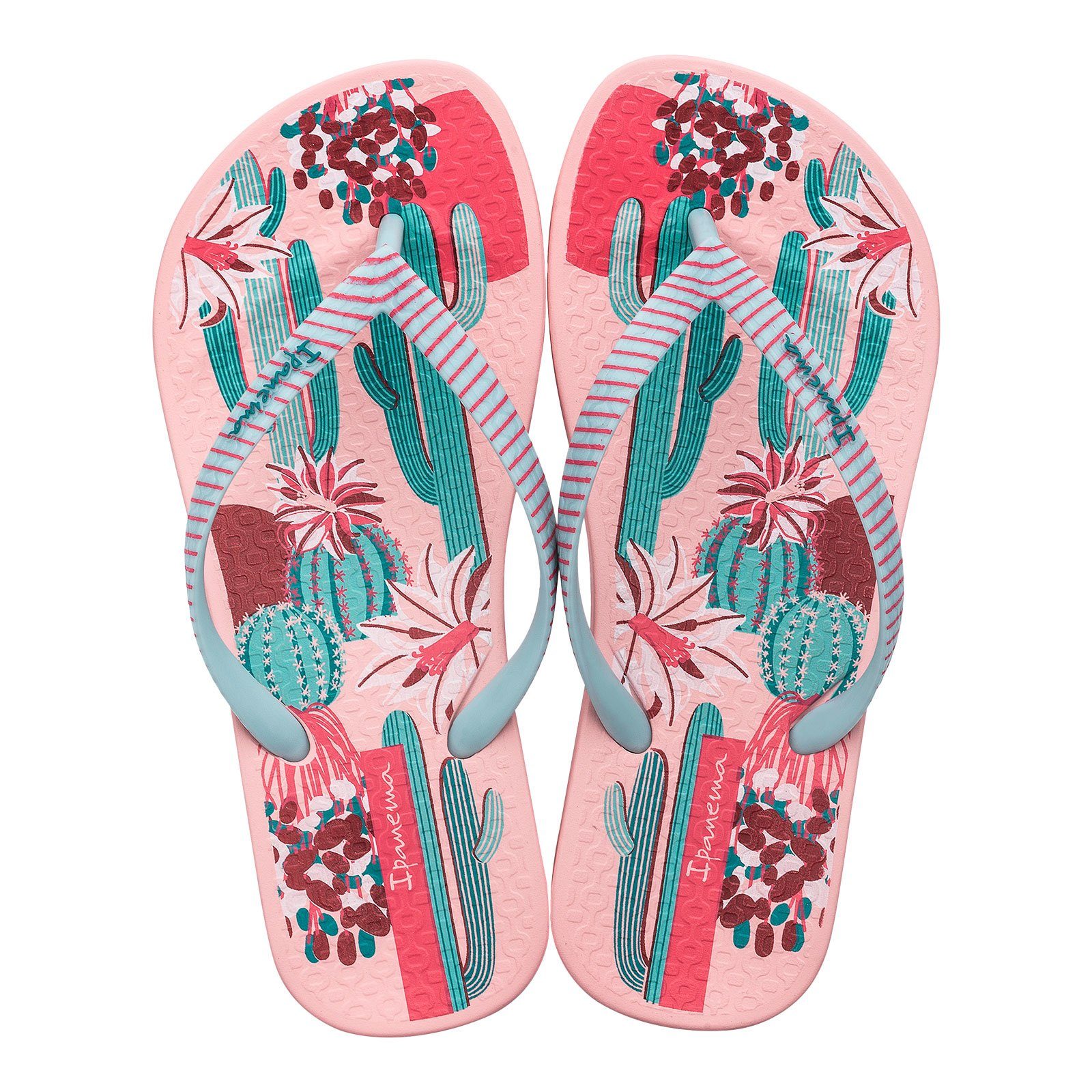 Ipanema Anatomic Cactus Kids Zehentrenner mit exotischen Prints AI914 pink / green