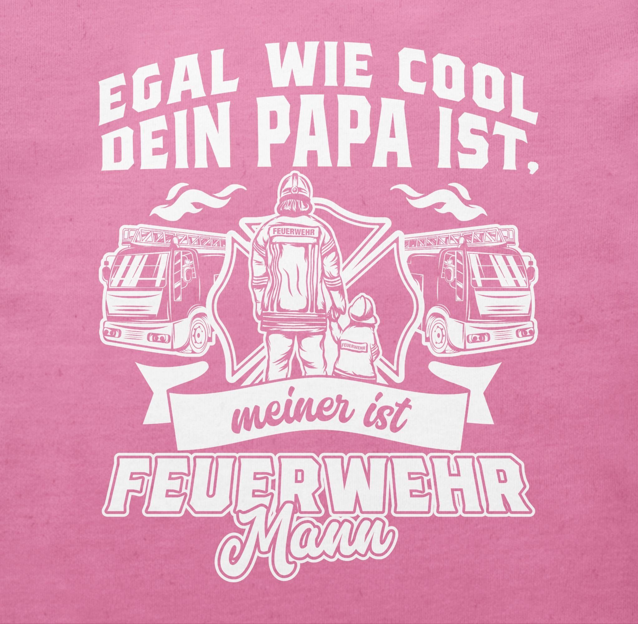 ist Feuerwehr 1 dein Mann Shirtracer meiner wie ist Egal T-Shirt cool Papa Feuerwehr Pink