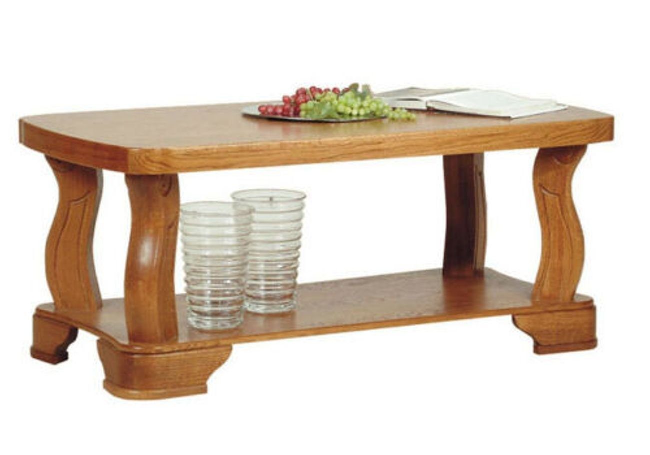 Beistell Tische Sofa Echt Wohnzimmer JVmoebel Tisch Holz Couchtisch, Art Handarbeit deco