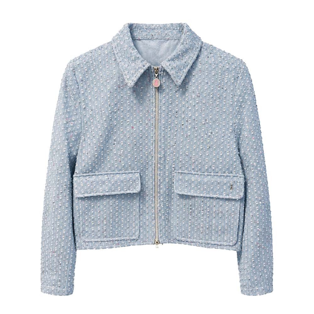 Frieda & Freddies NY Jeansjacke mit feinen, eingearbeiteten Pailletten in s günstig online kaufen