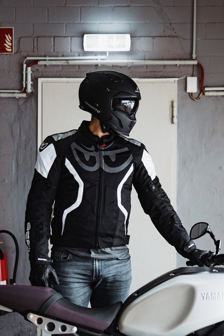 Air Black/White Imola Motorrad Textiljacke Motorradjacke Berik