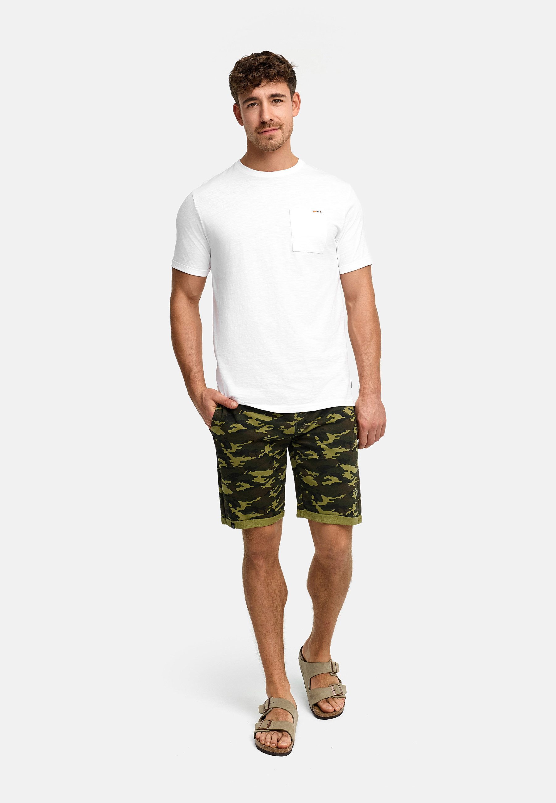 Indicode Sweatshorts INStormwin elastischer Bund mit Kordelzug