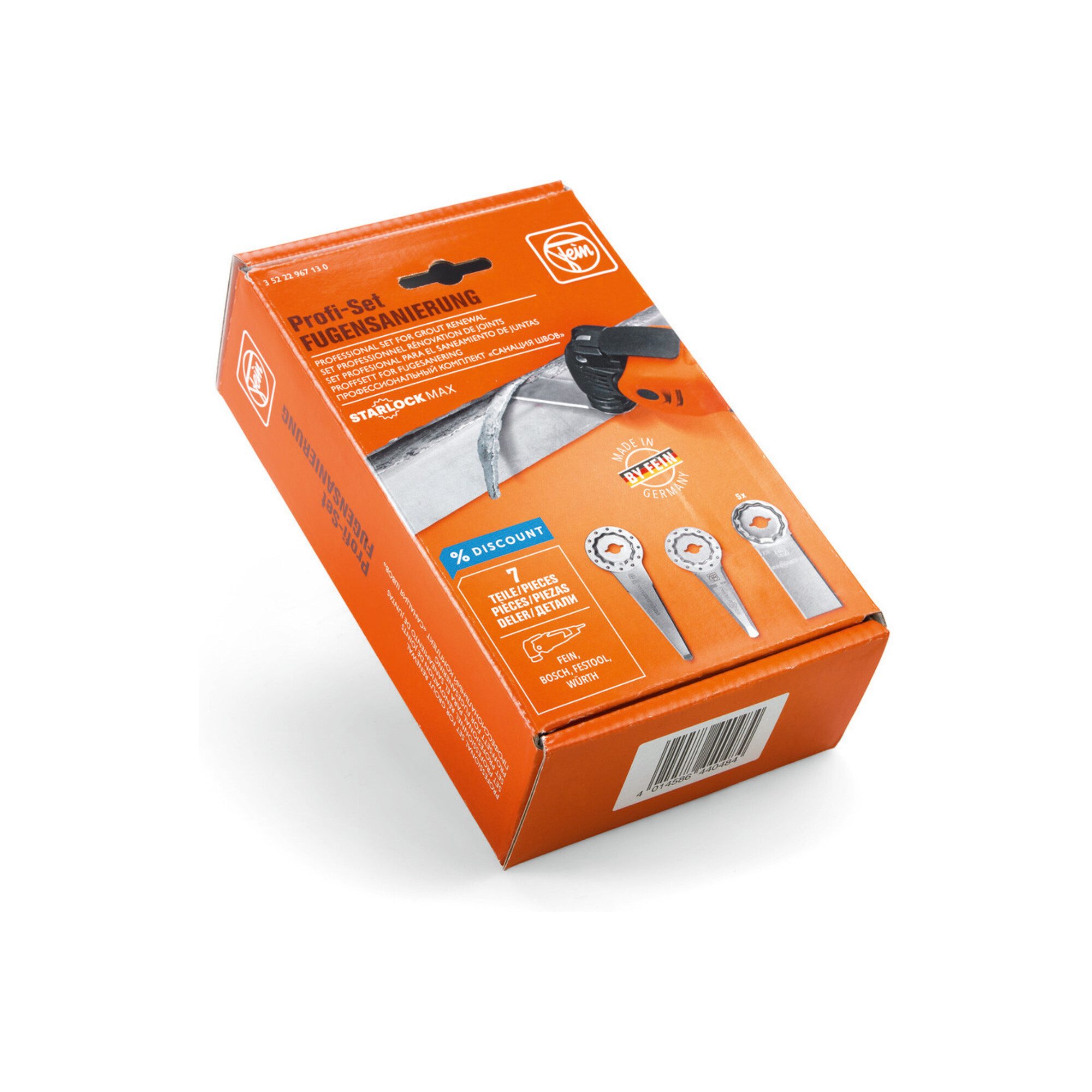 Fein Zubehör-Set Fein Profi Set Starlock Max FUGENSANIERUNG 7-teilig